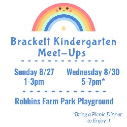 a flyer with a picture at top of a rainbow. Details of the event are listed. 